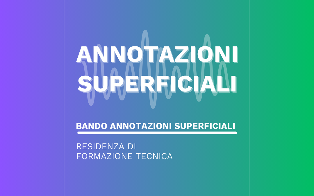 Annotazioni Superficiali | bando 2025